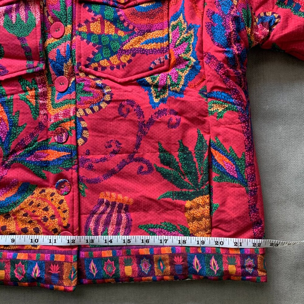 Farm Rio Mixed Prints Tapestry Reversible Jacket - Picture 10 of 15